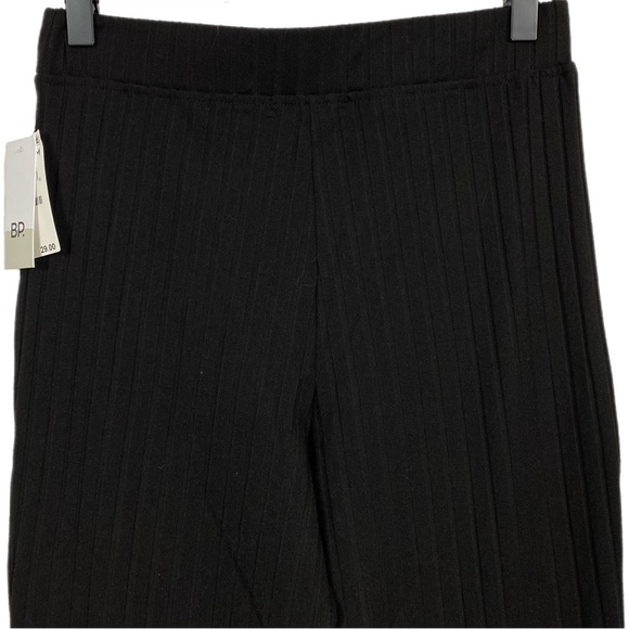 NWT | BP. Rib Knit High Waist Flare Pants Size Small in Black - Picture 6 of 7